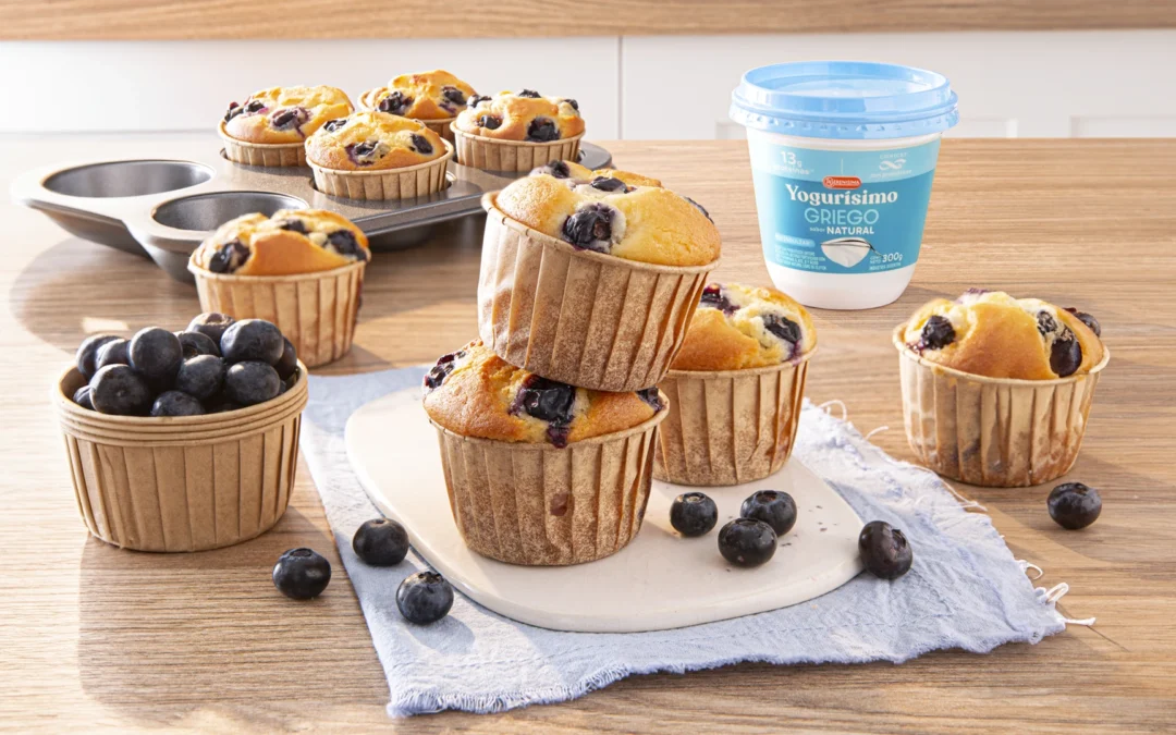 MUFFINS DE YOGUR Y ARÁNDANOS