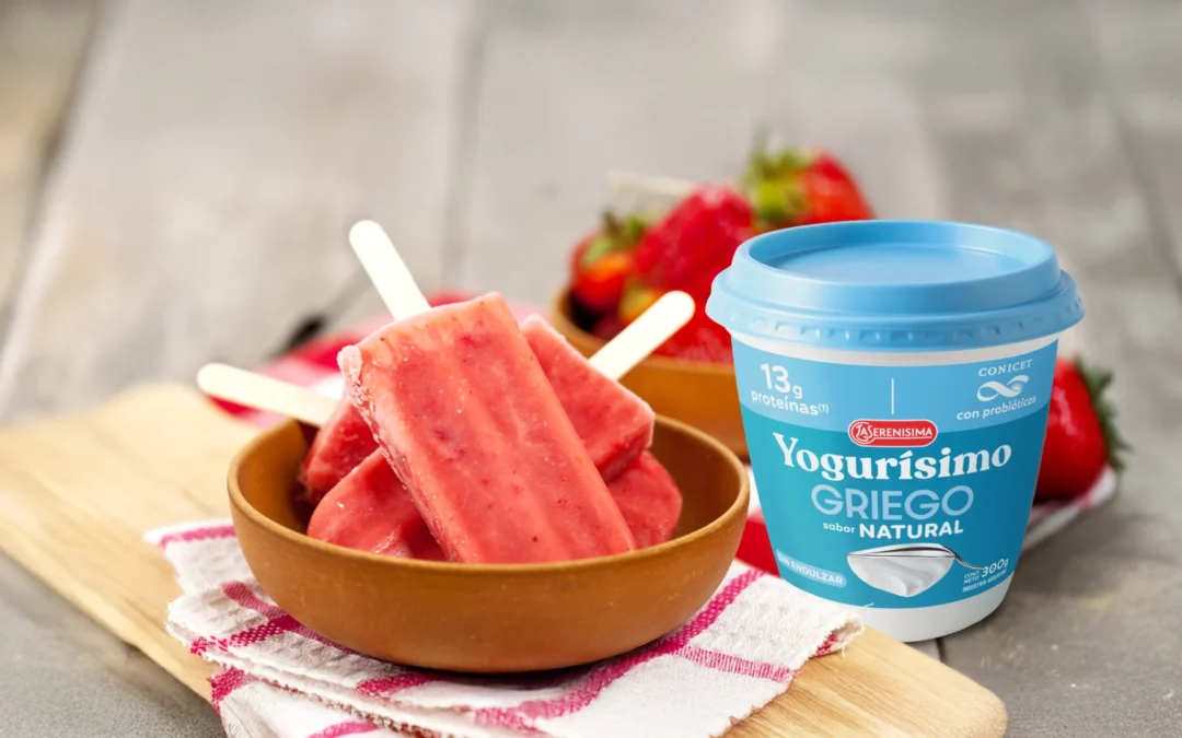 HELADO DE FRUTILLA Y MARACUYÁ