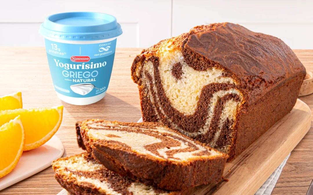 BUDÍN DE YOGUR, NARANJA Y CHOCOLATE