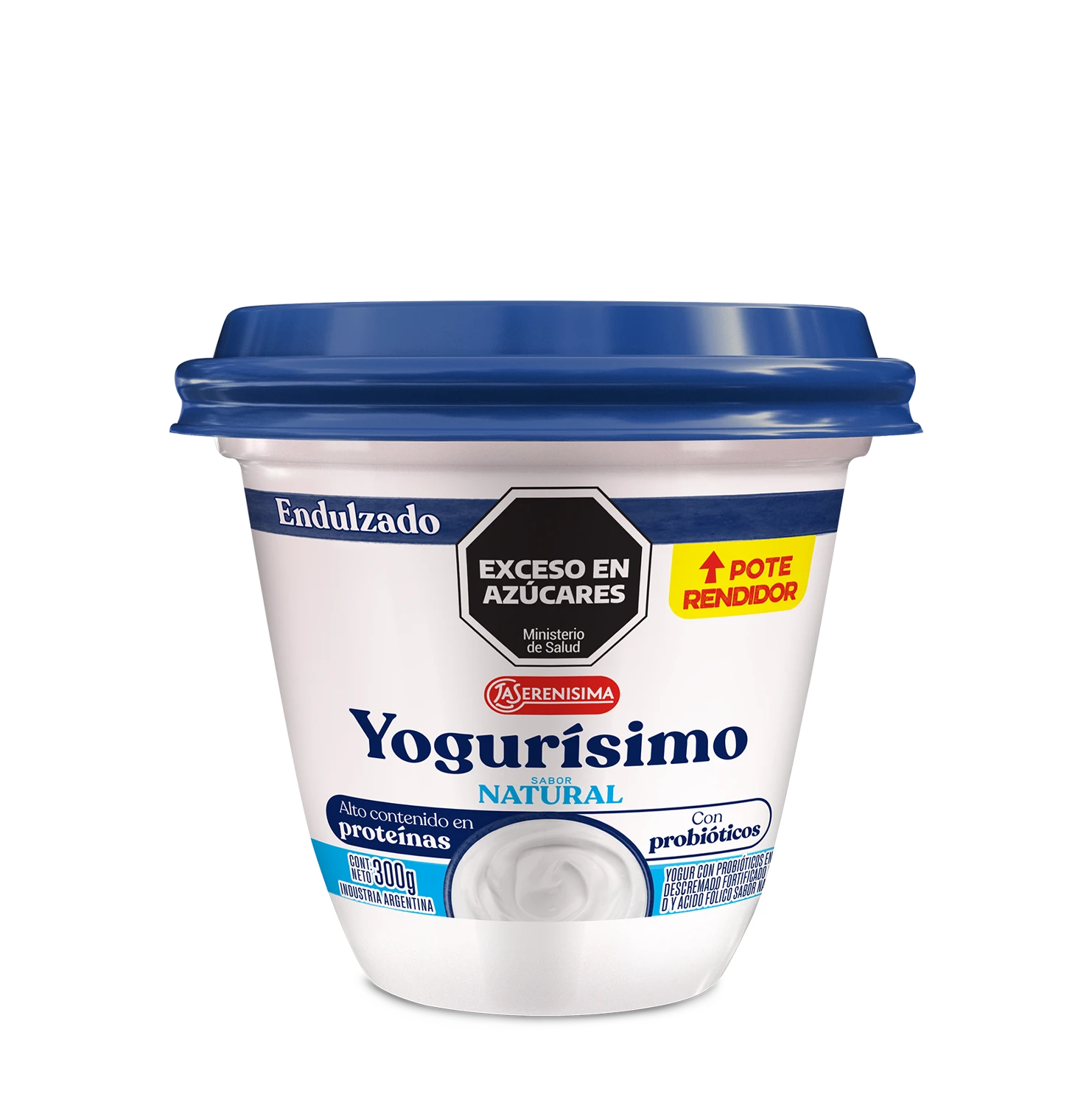 Yogurisimo BigPot Natural Endulzado con azúcar de caña