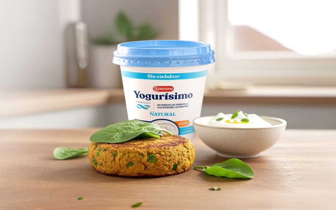 HAMBURGUESAS DE GARBANZOS Y ZANAHORIA CON ADEREZO DE YOGUR