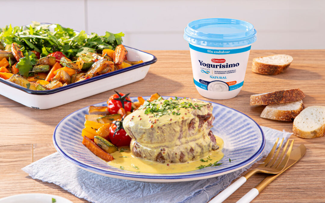 LOMO CON SALSA DE YOGUR Y MOSTAZA