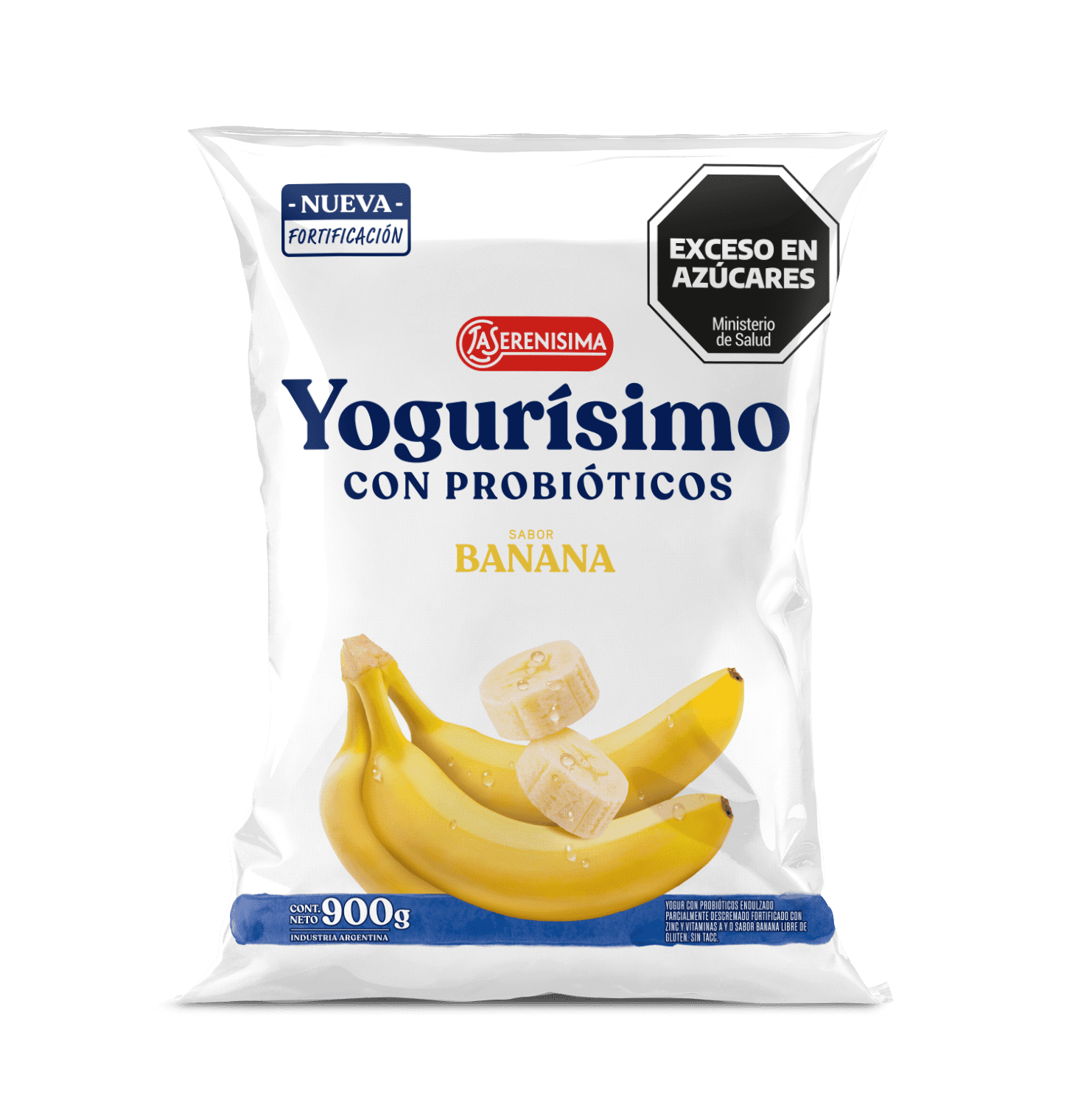 Yogur en Sachet de 900 g. Yogurísimo Banana