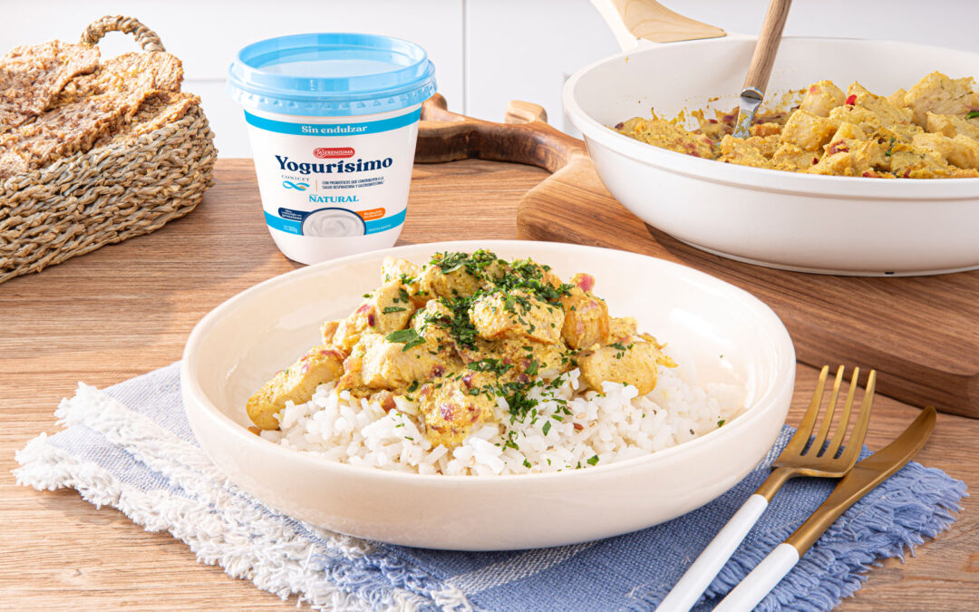 POLLO AL CURRY CON ARROZ