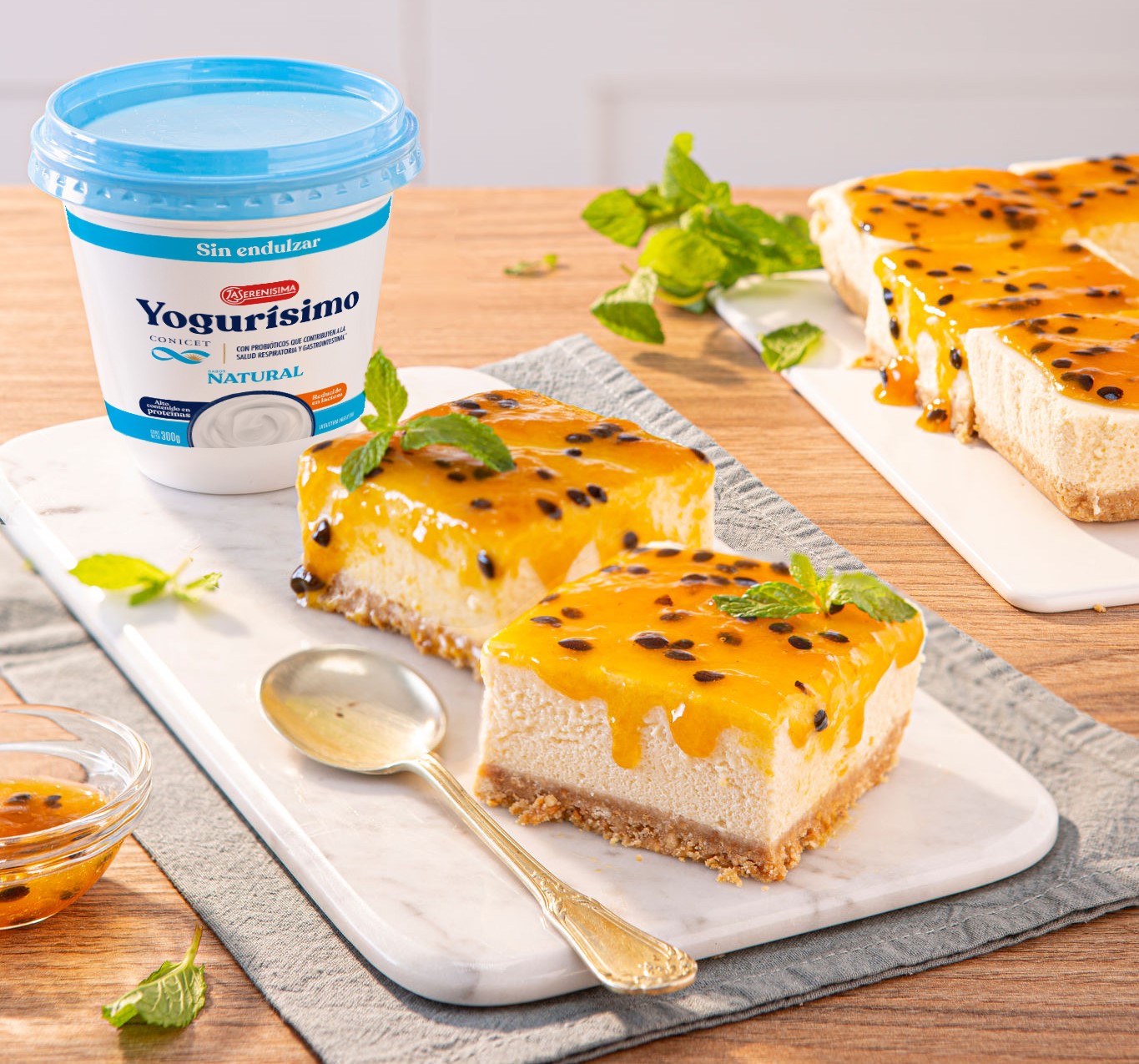 YOGURISIMO RECETA CHEESE CAKE