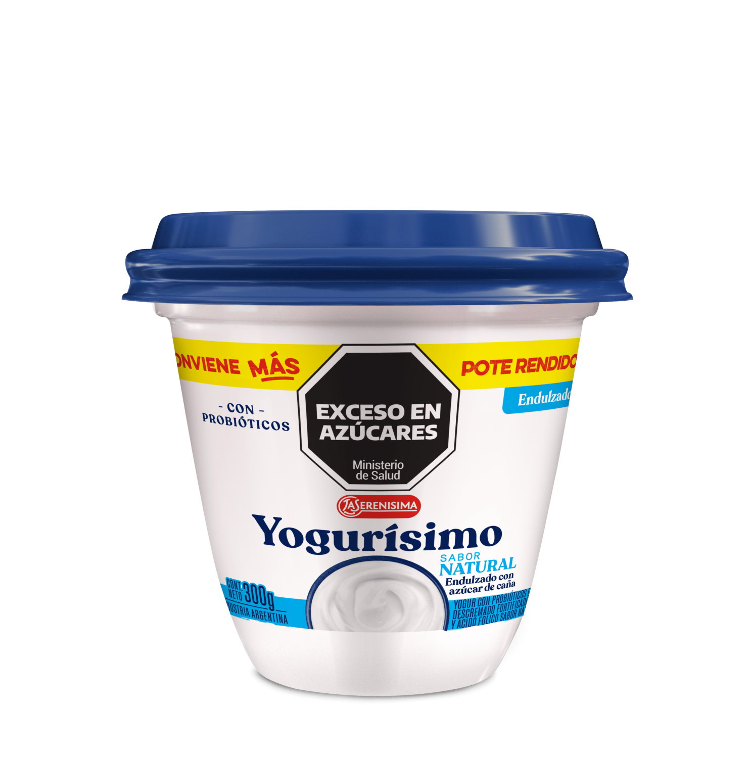 Yogurisimo BigPot Natural Endulzado con azúcar de caña