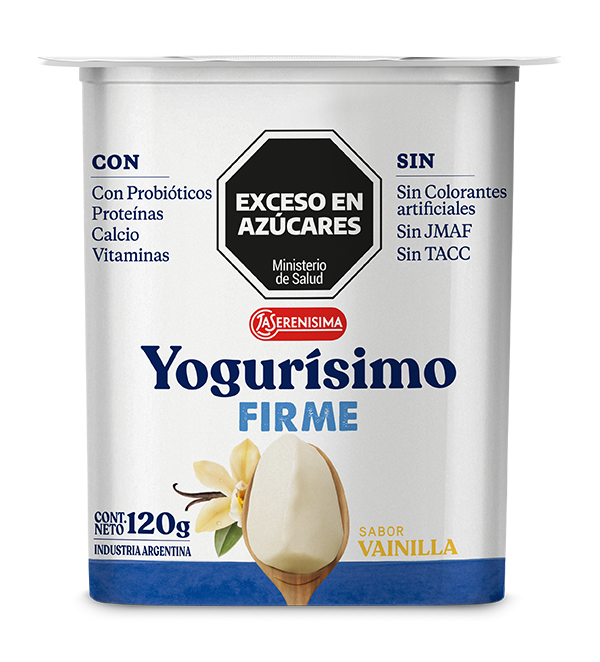 Yogurísimo  firme sabor vainilla 120g.