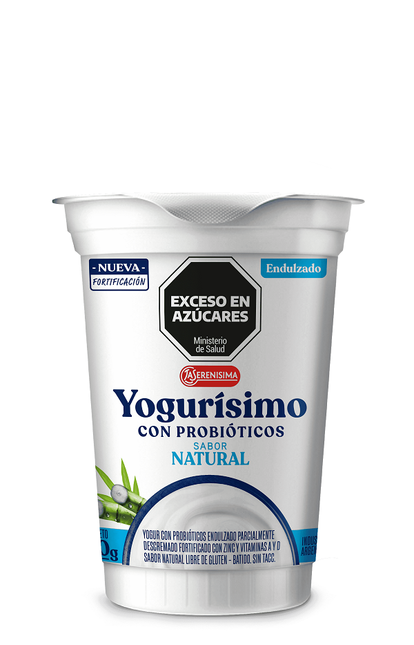 Yogur natural endulzado 190gr - Yogurísimo