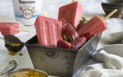 HELADO DE FRUTILLA Y MARACUYÁ