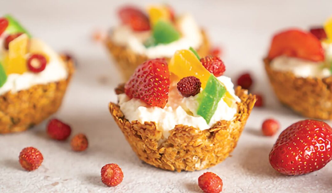 SNACKS DE AVENA, YOGUR Y FRUTAS